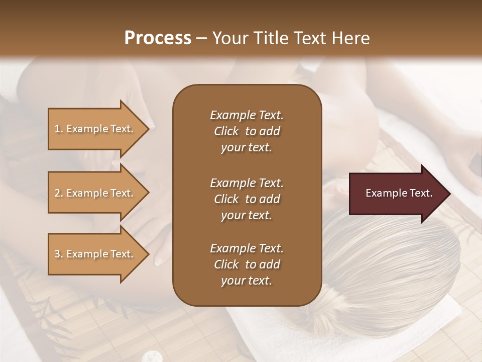 Female Receiving Professional Massage PowerPoint Template