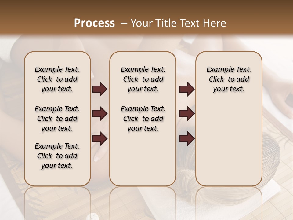 Female Receiving Professional Massage PowerPoint Template