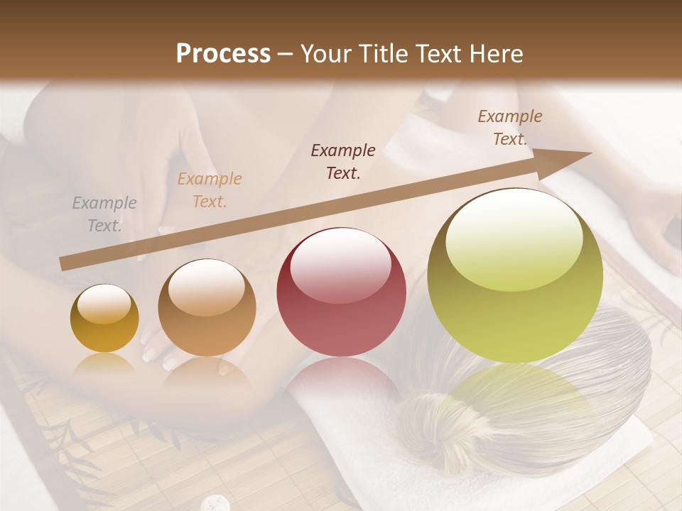 Female Receiving Professional Massage PowerPoint Template