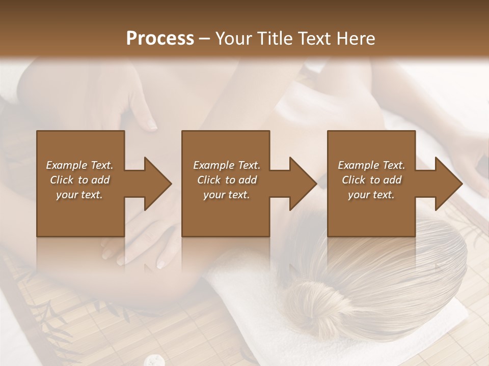 Female Receiving Professional Massage PowerPoint Template
