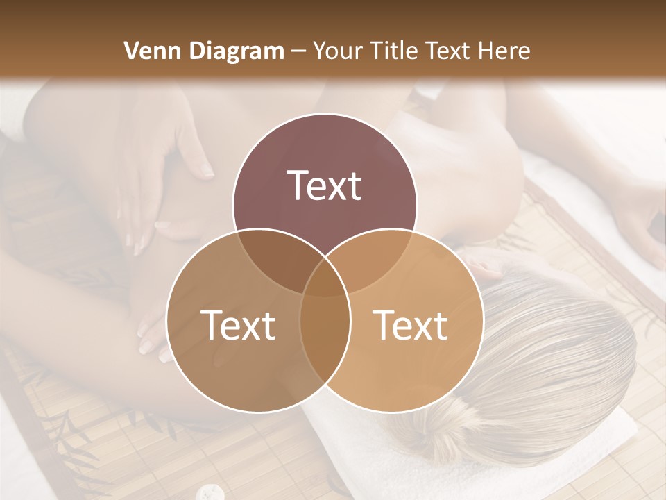 Female Receiving Professional Massage PowerPoint Template