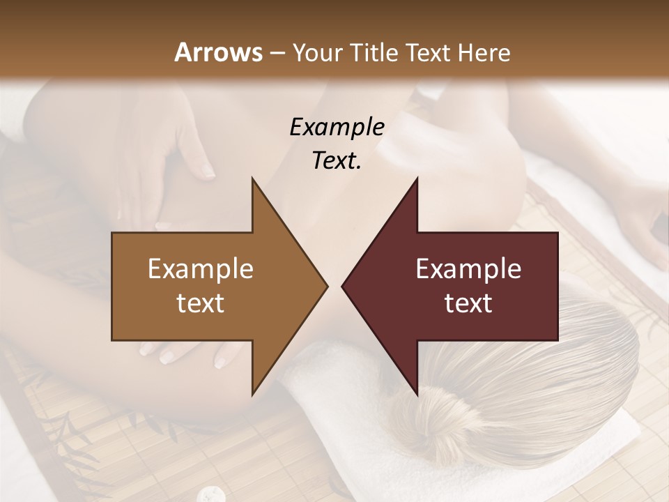 Female Receiving Professional Massage PowerPoint Template