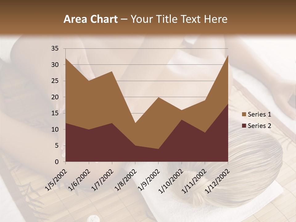 Female Receiving Professional Massage PowerPoint Template