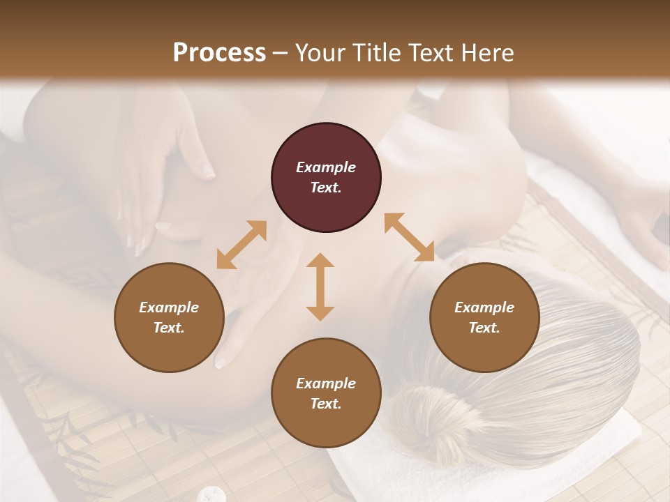 Female Receiving Professional Massage PowerPoint Template