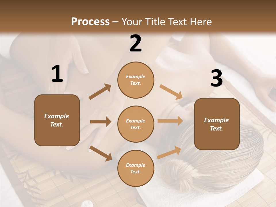 Female Receiving Professional Massage PowerPoint Template