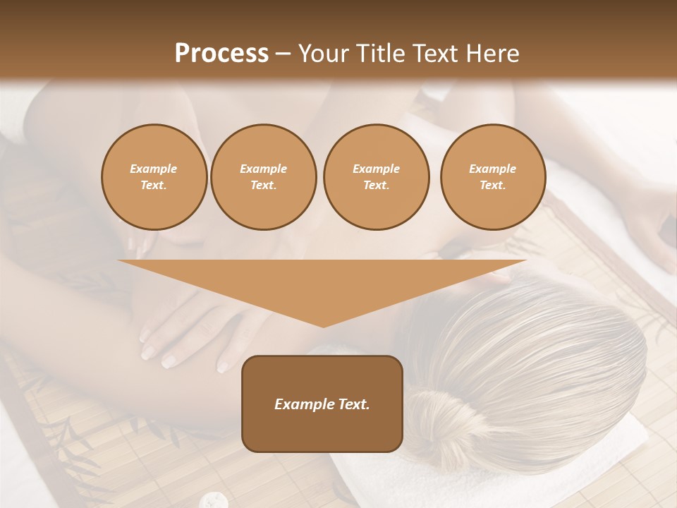 Female Receiving Professional Massage PowerPoint Template