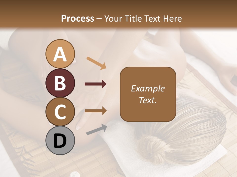 Female Receiving Professional Massage PowerPoint Template