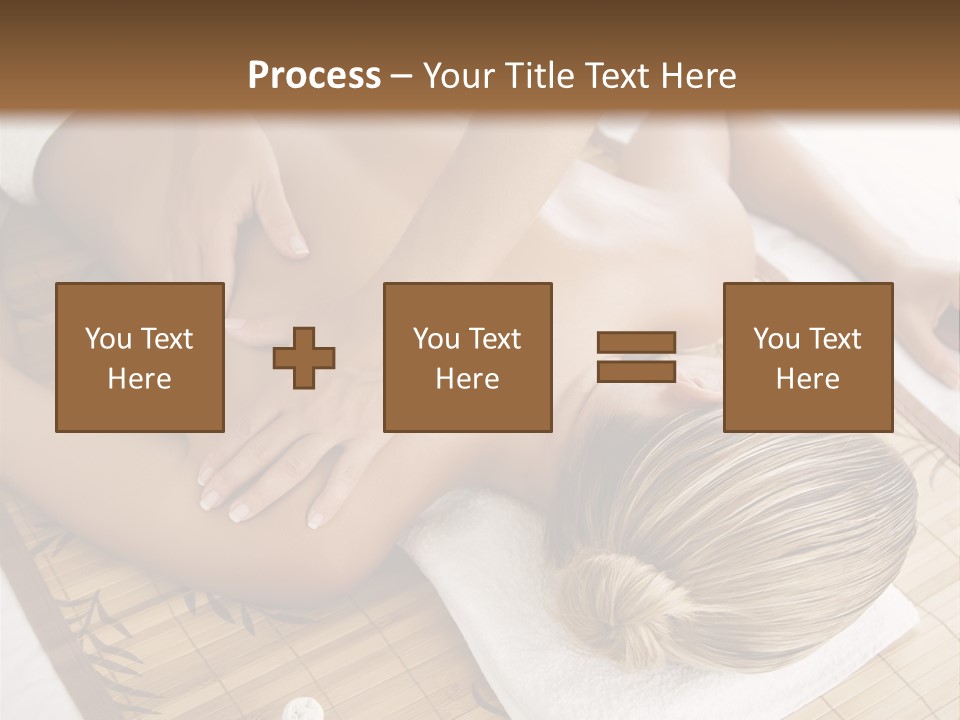 Female Receiving Professional Massage PowerPoint Template