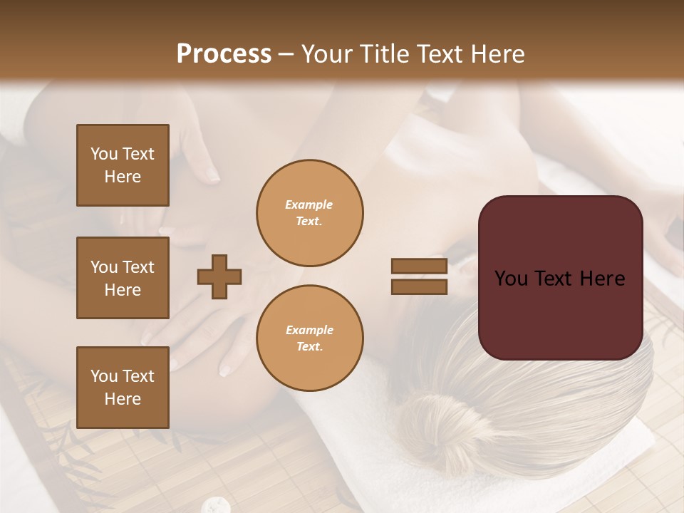 Female Receiving Professional Massage PowerPoint Template