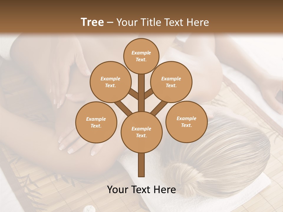 Female Receiving Professional Massage PowerPoint Template