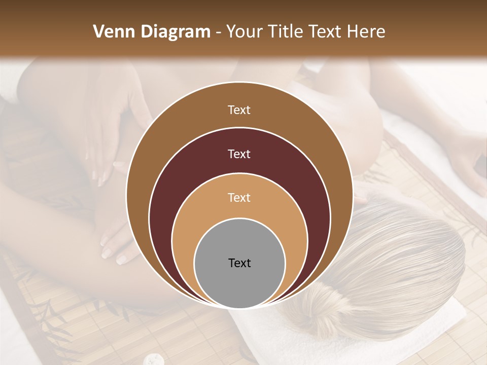 Female Receiving Professional Massage PowerPoint Template