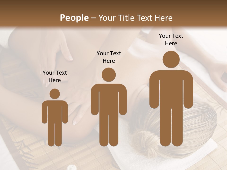 Female Receiving Professional Massage PowerPoint Template