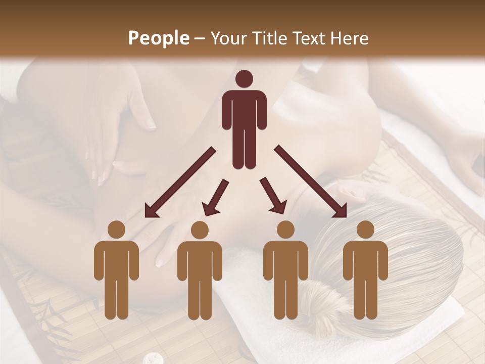 Female Receiving Professional Massage PowerPoint Template