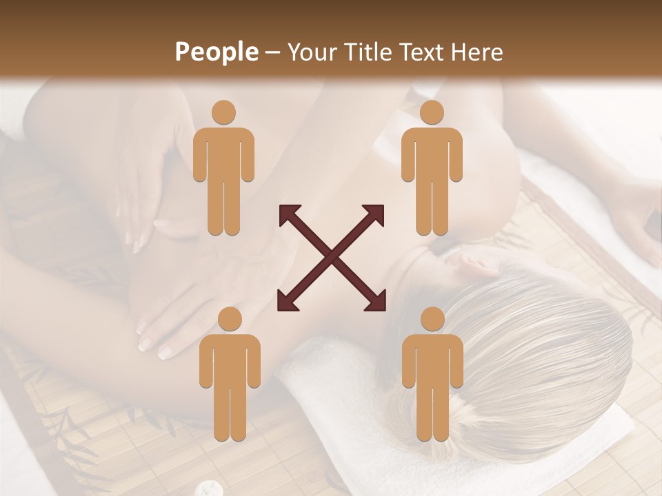 Female Receiving Professional Massage PowerPoint Template