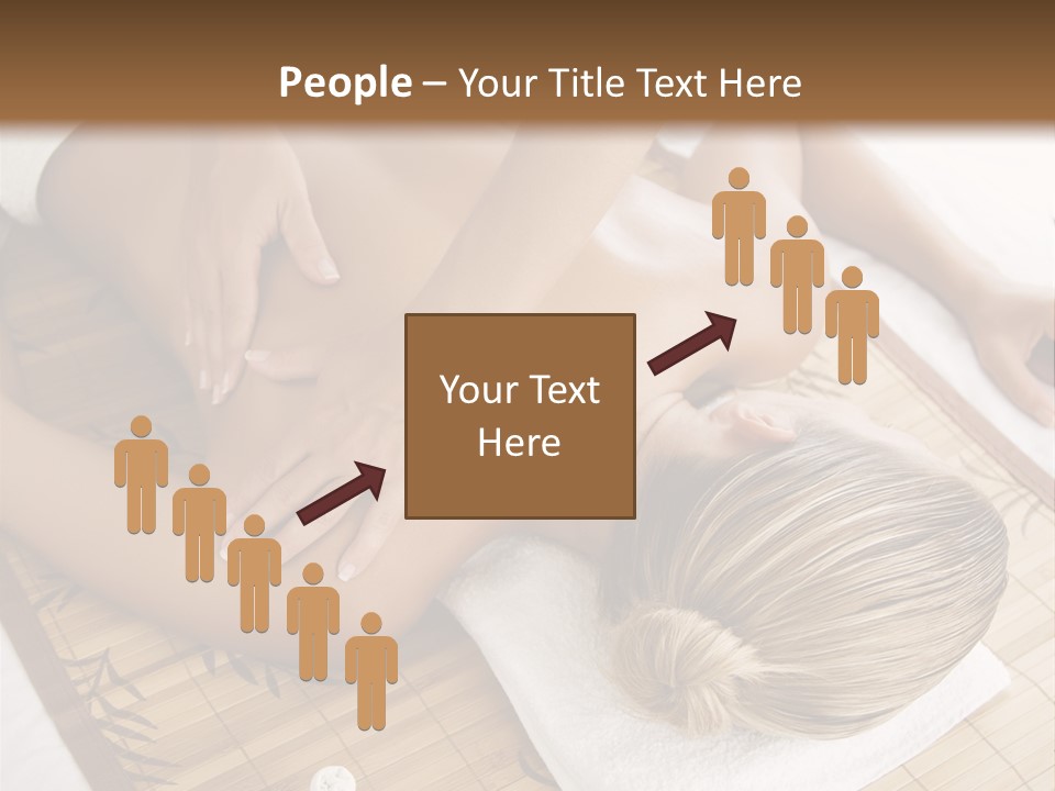 Female Receiving Professional Massage PowerPoint Template