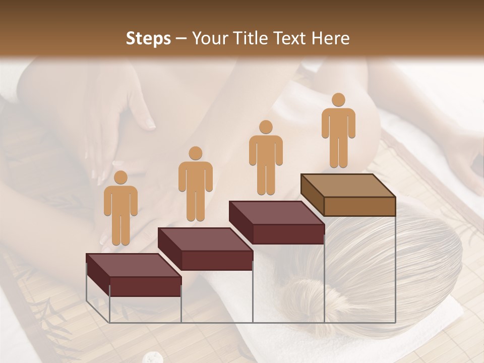 Female Receiving Professional Massage PowerPoint Template