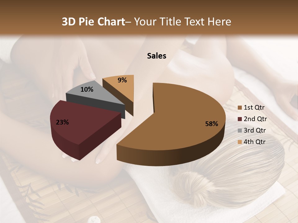 Female Receiving Professional Massage PowerPoint Template