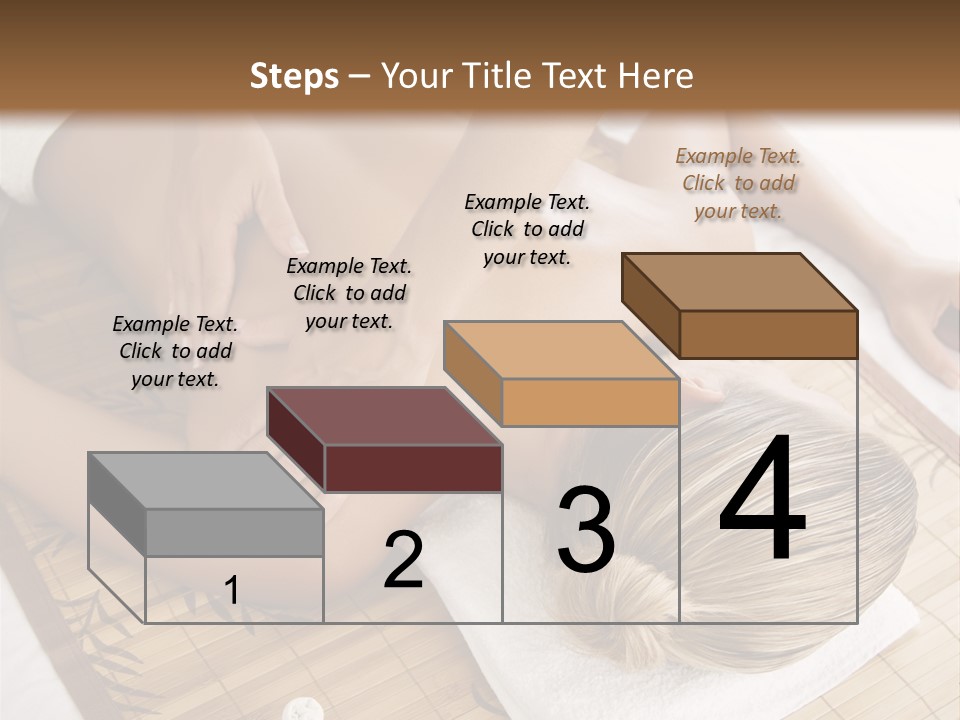 Female Receiving Professional Massage PowerPoint Template