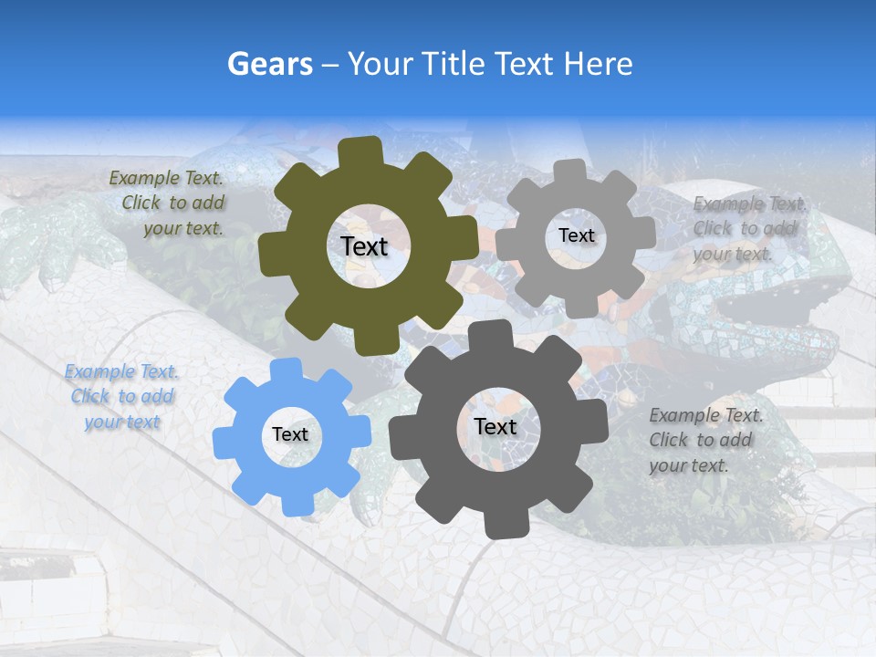 A Neighborhood Golf Course In Las Vegas PowerPoint Template