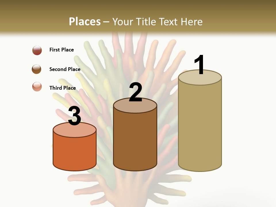 The Tree Made Of Multicolored Plasticine Hands On A White Background PowerPoint Template