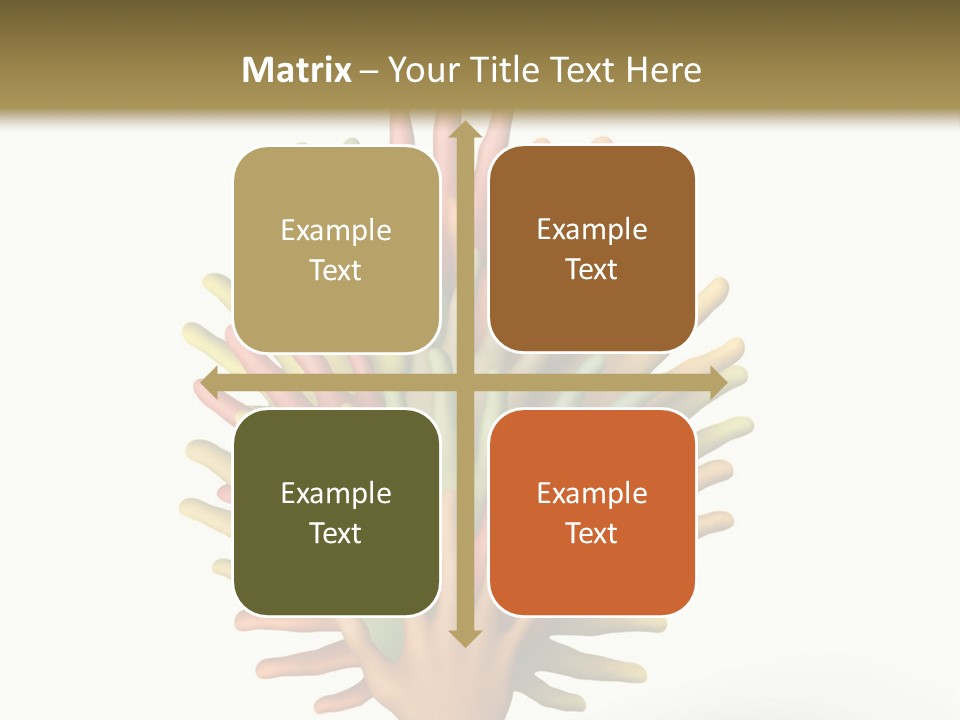 The Tree Made Of Multicolored Plasticine Hands On A White Background PowerPoint Template