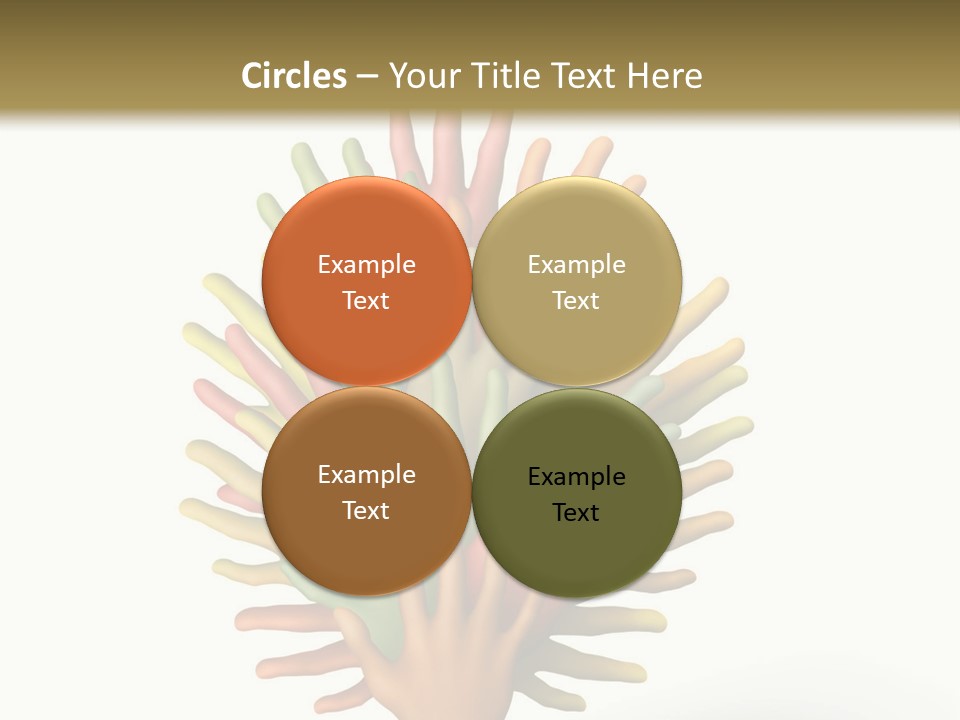 The Tree Made Of Multicolored Plasticine Hands On A White Background PowerPoint Template