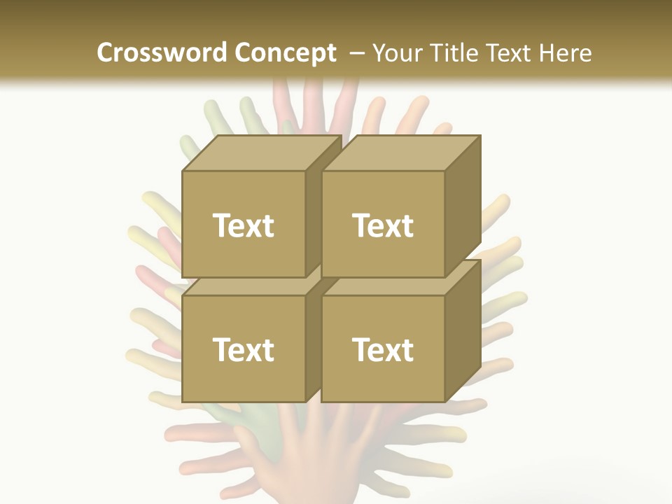 The Tree Made Of Multicolored Plasticine Hands On A White Background PowerPoint Template