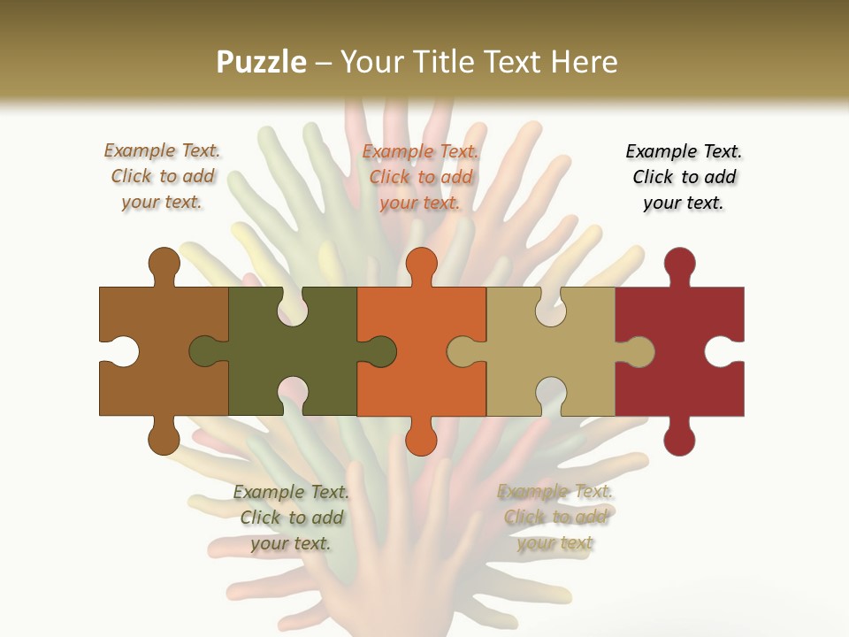 The Tree Made Of Multicolored Plasticine Hands On A White Background PowerPoint Template