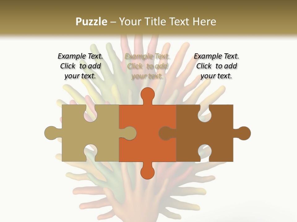 The Tree Made Of Multicolored Plasticine Hands On A White Background PowerPoint Template