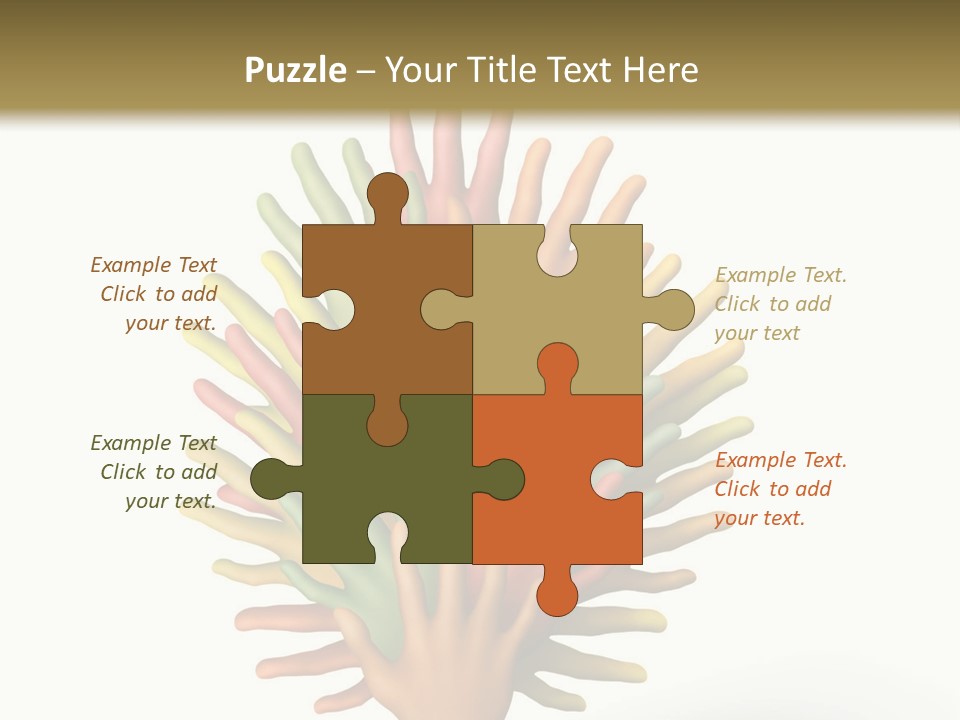 The Tree Made Of Multicolored Plasticine Hands On A White Background PowerPoint Template