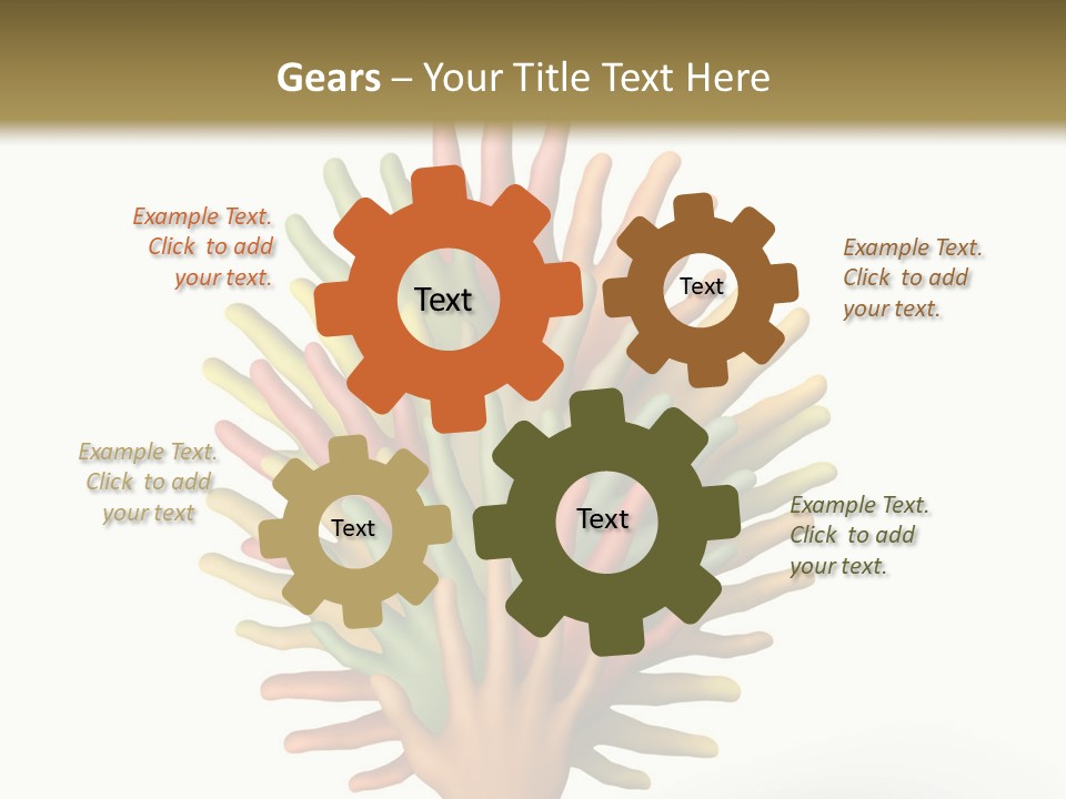 The Tree Made Of Multicolored Plasticine Hands On A White Background PowerPoint Template