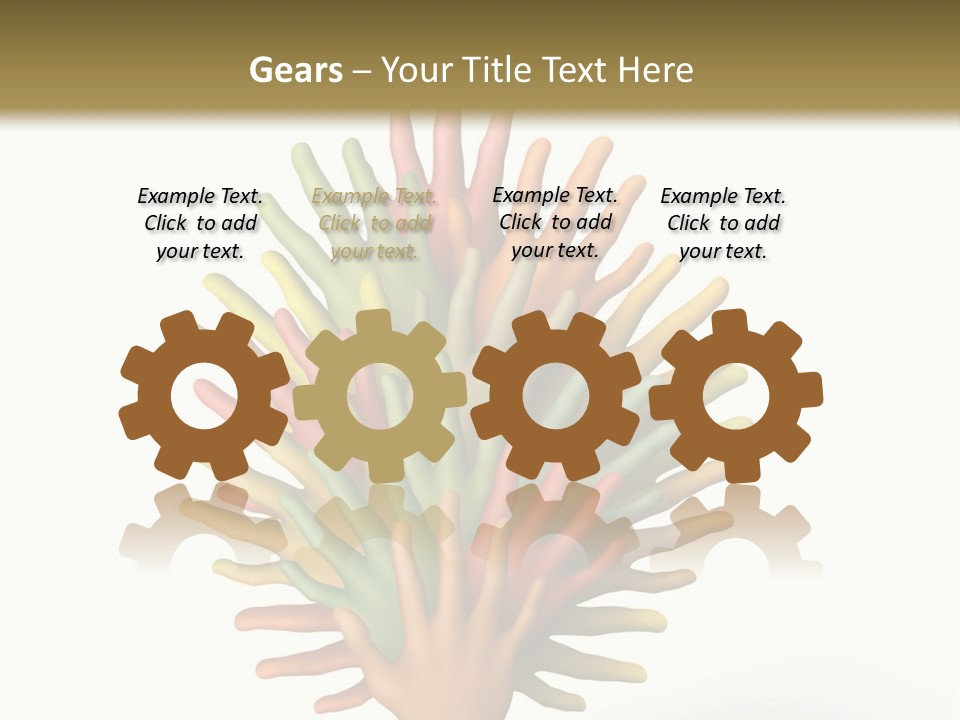 The Tree Made Of Multicolored Plasticine Hands On A White Background PowerPoint Template