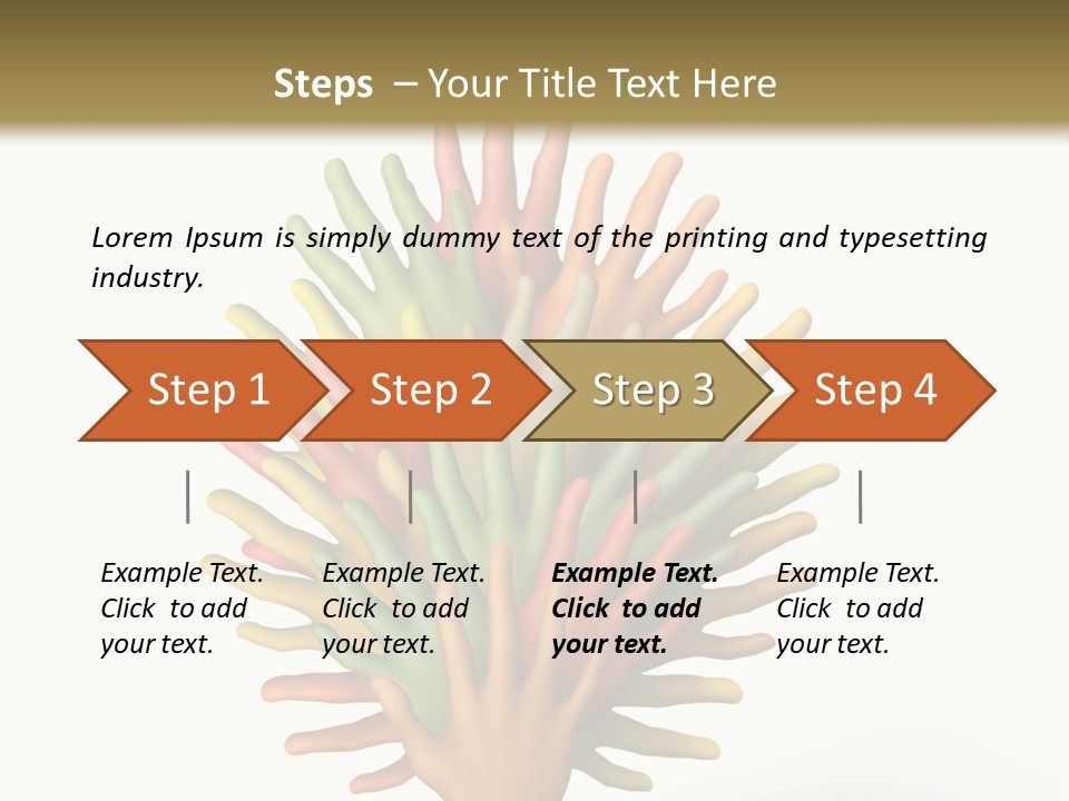 The Tree Made Of Multicolored Plasticine Hands On A White Background PowerPoint Template