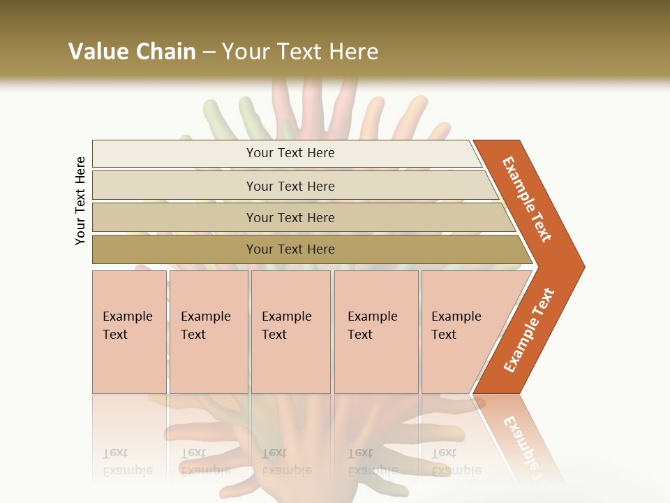 The Tree Made Of Multicolored Plasticine Hands On A White Background PowerPoint Template