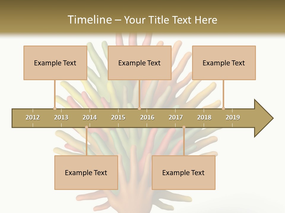 The Tree Made Of Multicolored Plasticine Hands On A White Background PowerPoint Template