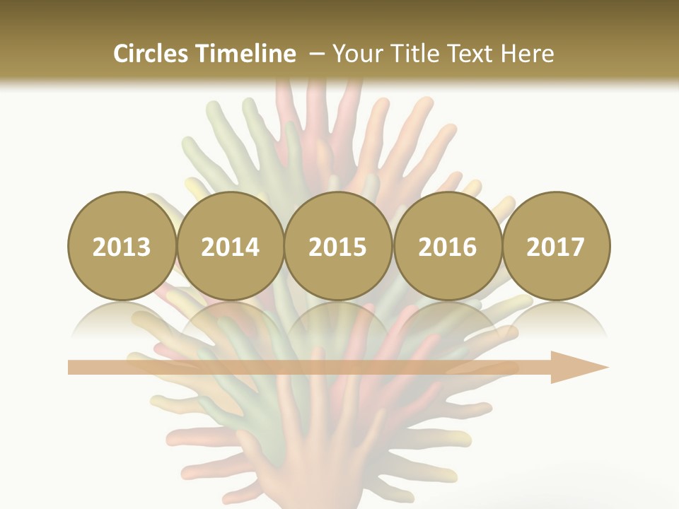 The Tree Made Of Multicolored Plasticine Hands On A White Background PowerPoint Template