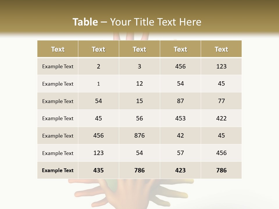 The Tree Made Of Multicolored Plasticine Hands On A White Background PowerPoint Template