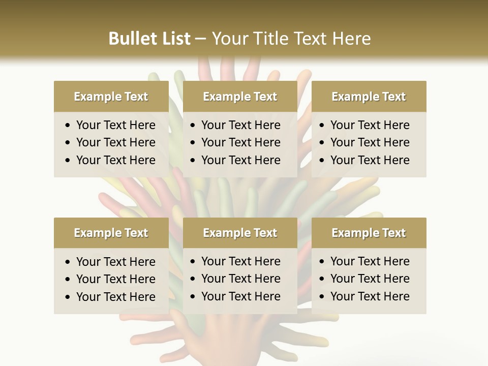 The Tree Made Of Multicolored Plasticine Hands On A White Background PowerPoint Template