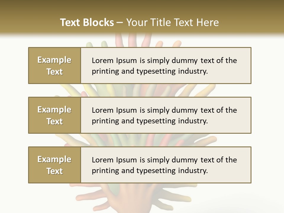 The Tree Made Of Multicolored Plasticine Hands On A White Background PowerPoint Template