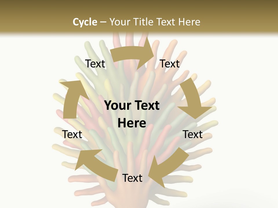 The Tree Made Of Multicolored Plasticine Hands On A White Background PowerPoint Template