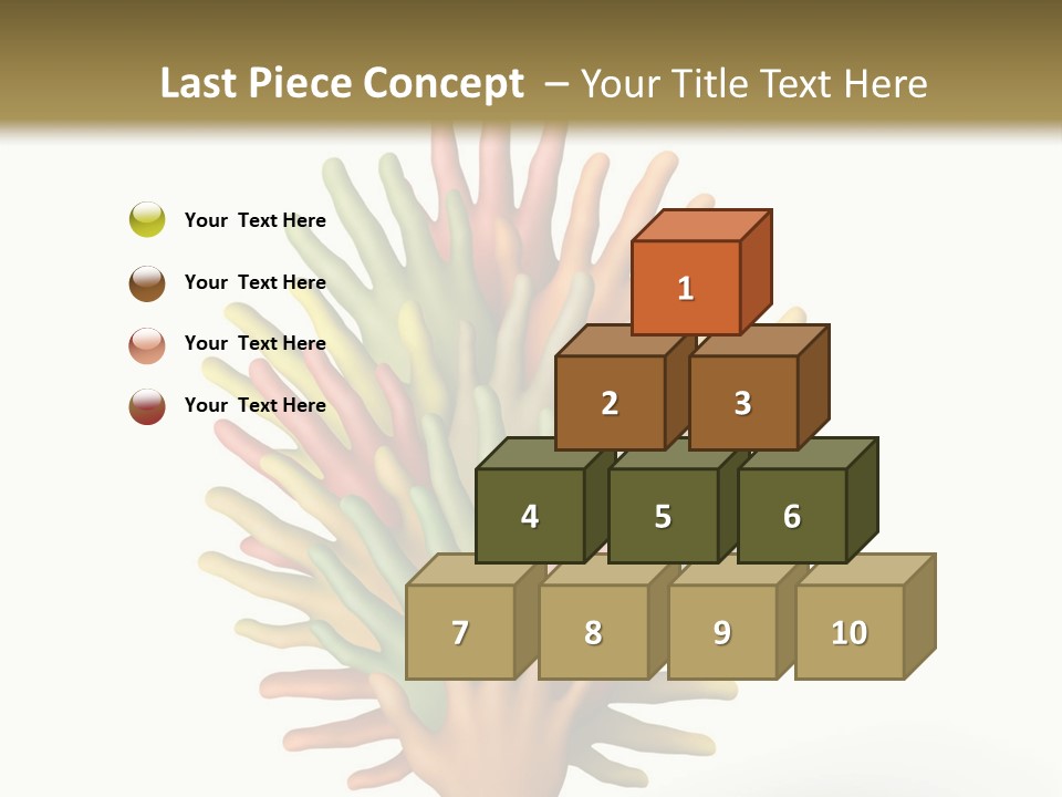 The Tree Made Of Multicolored Plasticine Hands On A White Background PowerPoint Template