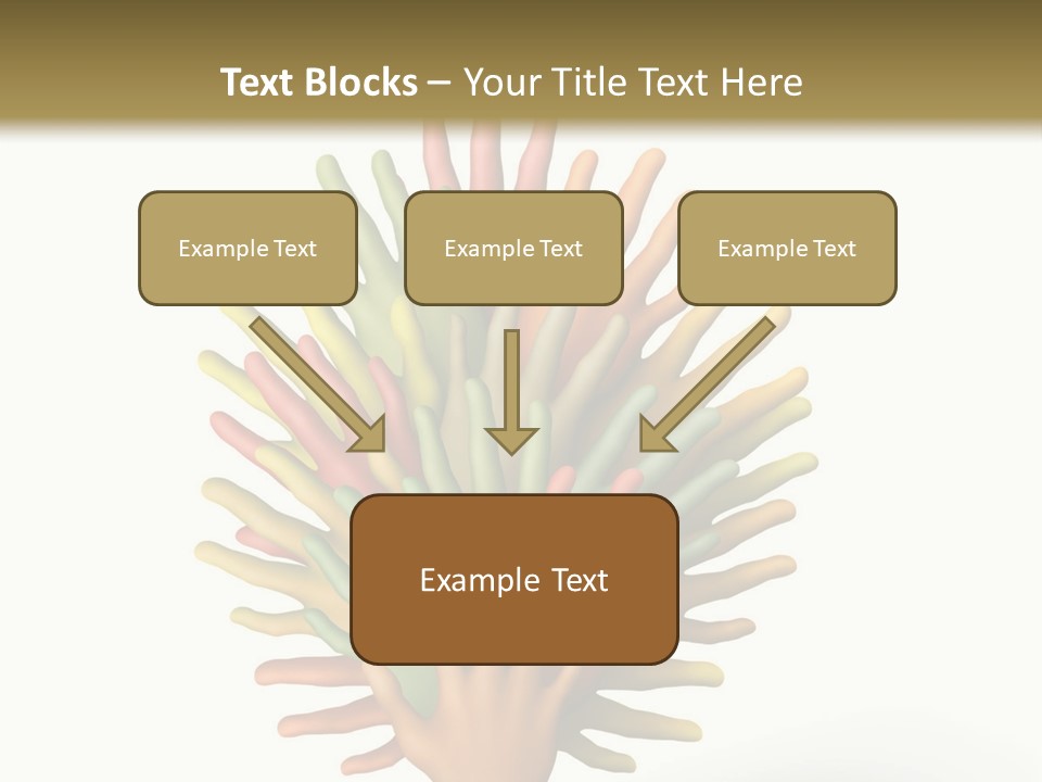The Tree Made Of Multicolored Plasticine Hands On A White Background PowerPoint Template