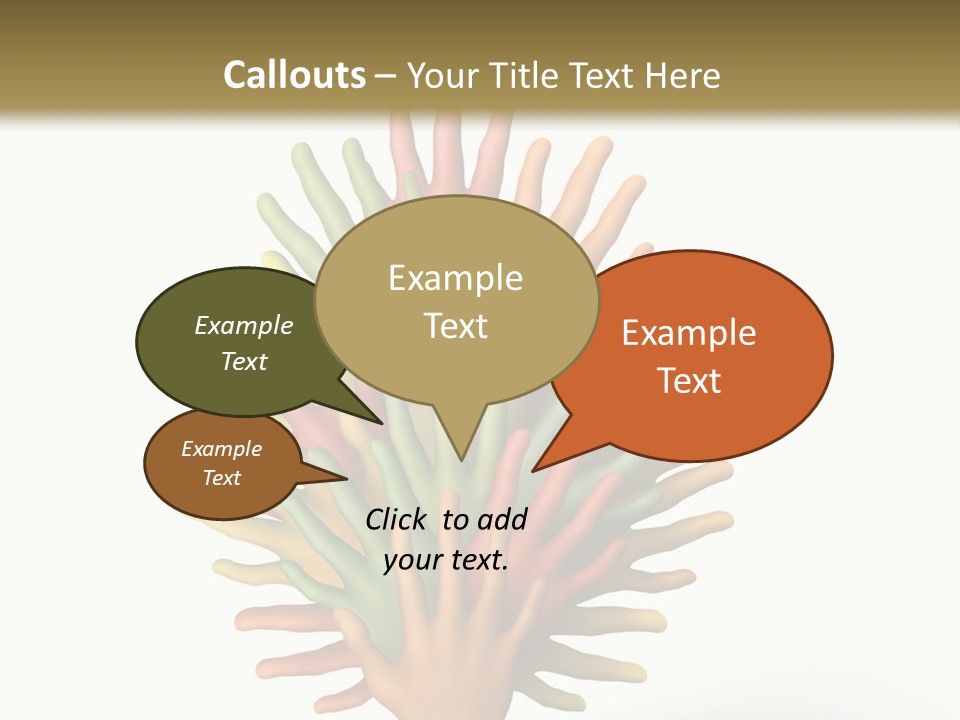 The Tree Made Of Multicolored Plasticine Hands On A White Background PowerPoint Template