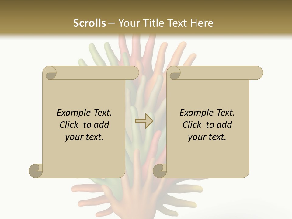 The Tree Made Of Multicolored Plasticine Hands On A White Background PowerPoint Template