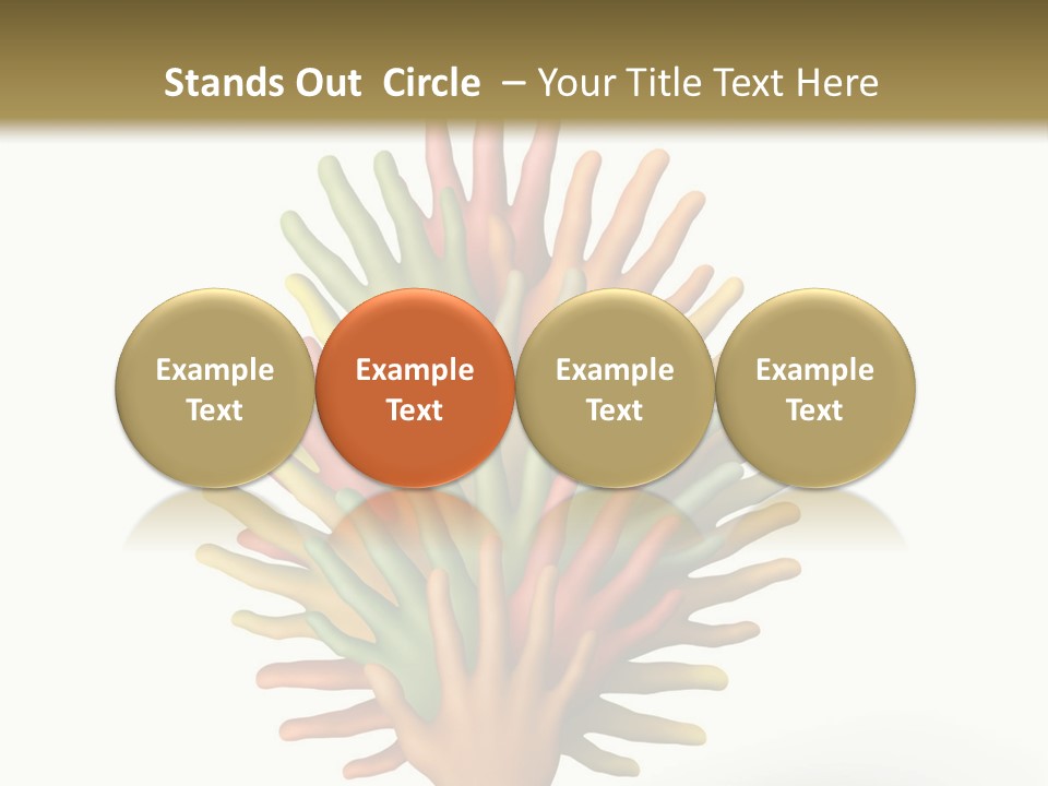 The Tree Made Of Multicolored Plasticine Hands On A White Background PowerPoint Template