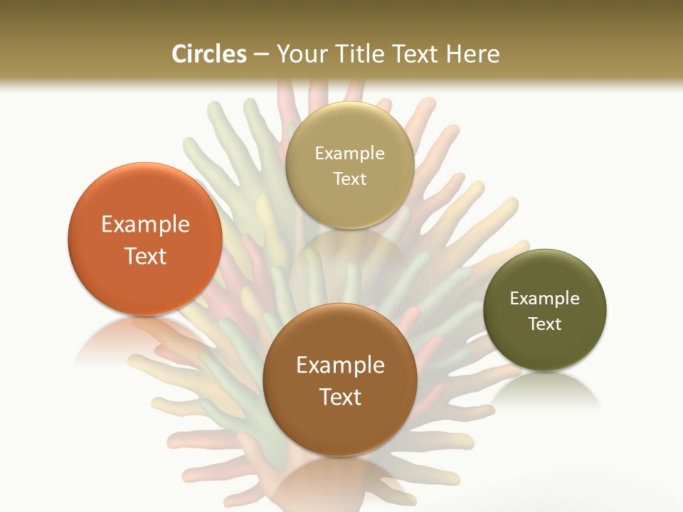 The Tree Made Of Multicolored Plasticine Hands On A White Background PowerPoint Template