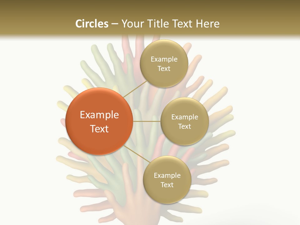 The Tree Made Of Multicolored Plasticine Hands On A White Background PowerPoint Template