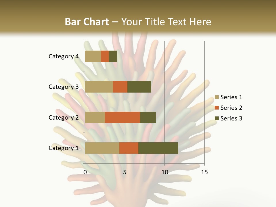 The Tree Made Of Multicolored Plasticine Hands On A White Background PowerPoint Template