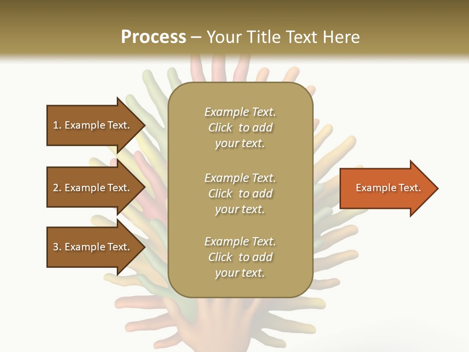 The Tree Made Of Multicolored Plasticine Hands On A White Background PowerPoint Template