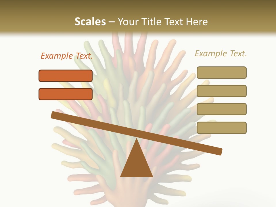The Tree Made Of Multicolored Plasticine Hands On A White Background PowerPoint Template